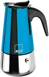 Espressokocher Ibili Moca Blue F&uuml;r 10 Tassen Aus Edelstahl