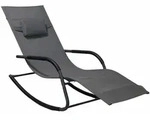 Garten Schaukel Liege Mit Kopfkissen 147 X 63 Cm - Anthrazit - Wetterfeste Relax
