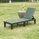 Sonnenliege Ateleta 172x58 Cm Schwarz [ Casa.pro