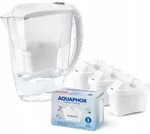 Aquaphor Amethyst 2,8-liter-filterkrug + 3 Filterkartuschen, Wei&szlig;