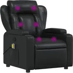 Massagesessel Schwarz Kunstleder - Vidaxl