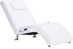 Vidaxl - Massage-chaiselongue Mit Kissen Wei&szlig; Kunstleder