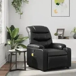 Massagesessel Schwarz Kunstleder - Vidaxl