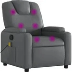 Massagesessel Grau Kunstleder - Vidaxl