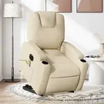 Elektrischer Massagesessel Mit Aufstehhilfe Creme Stoff - Vidaxl