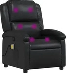 Massagesessel Schwarz Kunstleder - Vidaxl