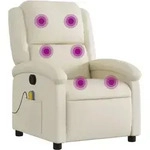 Massagesessel Creme Kunstleder - Vidaxl