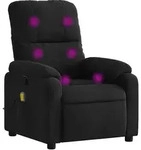 Massagesessel Schwarz Mikrofasergewebe - Vidaxl