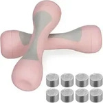 Relaxdays Hanteln Verstellbar, 2er Set, Einstellbare Gewichte 1kg, 1,5kg, 2kg,
