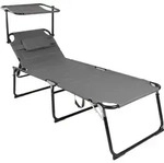 Xxl Alu Gartenliege Mit Dach L200xb70cm-mmc4400ansd