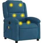 Massagesessel Blau Samt - Vidaxl