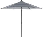 Doppler Mittelmastschirm "push Up" &Oslash;300 Cm, Blockstreifen Anthrazit, Bezug Aus...