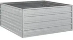 Garten-hochbeet 100x100x45 Cm Verzinkter Stahl Silber Vidaxl
