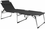 Mojawo - Xxl Alu Gartenliege Gepolstert L200xb70cm Antrazith-mmc4400an