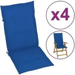 Vidaxl - Gartenstuhlauflagen F&uuml;r Hochlehner 4 Stk. K&ouml;nigsblau 120x50x3cm