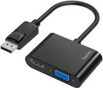 Hama 2in1 Displayport Adapter Hdmi & Vga, 4k Ultra Hd