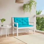 Gartenbank-auflagen 2 Stk. T&uuml;rkis 100x50x7 Cm Stoff Vidaxl