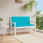 Gartenbank-auflagen 2 Stk. T&uuml;rkis 120x50x7 Cm Stoff Vidaxl