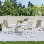 Vidaxl - Gartenstuhlauflagen F&uuml;r Hochlehner 4stk. Taupe 120x50x3cm Stoff