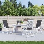 Vidaxl - Gartenstuhlauflagen F&uuml;r Hochlehner 4 Stk. Anthrazit 120x50x3 Cm