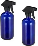 Spr&uuml;hflasche Glas, 2er Set, 500 Ml, Nachf&uuml;llbar, Nebel & Strahl, Haarpflege,