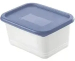 Rotho - Gefrierdosen-set Domino 4 X 0,75 L Blau Frischhaltedose K&uuml;hlschrankdose