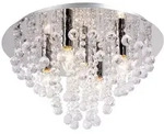 Nino Leuchten - Deckenleuchte Deckenlampe Kronleuchter Esszimmerlampe Chrom 5-flammig