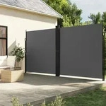 Vidaxl Seitenmarkise Ausziehbar Anthrazit 220x600 Cm