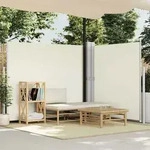 Seitenmarkise Ausziehbar Creme 180x600 Cm - Vidaxl