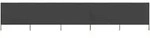 5-teiliges Windschutzgewebe 600 X 160 Cm Anthrazit - Vidaxl