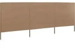 3-teiliges Windschutzgewebe 400 X 160 Cm Taupe Vidaxl