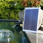 Pompe Font&auml;ne - Ubbink - Solarmax 1000 - Durchfluss 1350 L/h - Solarpanel 18v 580ma