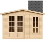 Gartenhaus Holz 6 M2 - H232 X 332 X 222 Cm - Gro&szlig;e Multifunktionale...