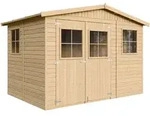 Timbela M334 Gartenhaus Holz Mit Fenstern - Ger&auml;teschuppen Holz H226x324x216...