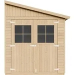 Holz Gartenschuppen (mit Seitenwand) Mit Impr&auml;gniertem Boden - Abstellkammer Mit