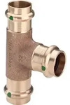 Viega - T-st&uuml;ck Mit Sc Sanpress 2218 In 22x22x15mm Rotguss, 298418