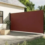 Seitenmarkise Ausziehbar Braun 200x600 Cm - Vidaxl