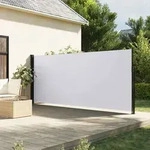 Seitenmarkise Ausziehbar Wei&szlig; 180x300 Cm Vidaxl