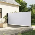 Seitenmarkise Ausziehbar Wei&szlig; 160x300 Cm - Vidaxl