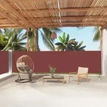 Seitenmarkise Ausziehbar Braun 160x1000 Cm - Vidaxl