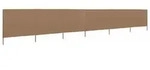 6-teiliges Windschutzgewebe 800 X 80 Cm Taupe Vidaxl