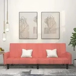 Schlafsofa 2-sitzer Rosa Samt Vidaxl