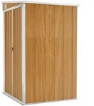 Anbauschuppen Braun 118x100x178 Cm Verzinkter Stahl Vidaxl