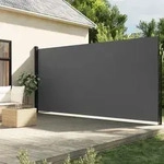 Seitenmarkise Ausziehbar Anthrazit 220x500 Cm - Vidaxl