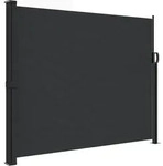 Seitenmarkise Ausziehbar Schwarz 160x500 Cm Vidaxl508116
