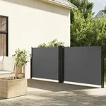 Seitenmarkise Ausziehbar Anthrazit 100x600 Cm - Vidaxl