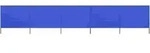 Vidaxl 5-panel Wind Screen Fabric 600x80 Cm Azure Blue