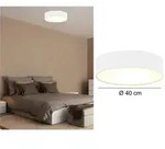 Smartwares - Deckenlampe Ceiling Dream, Stoff Wei&szlig; / Abdeckung Satiniert, &Oslash; 40cm