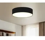 Ranex - Deckenlampe Ceiling Dream, Stoff Schwarz / Abdeckung Satiniert, &Oslash; 40cm