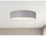 Smartwares - Deckenlampe Ceiling Dream, Stoff Grau / Abdeckung Satiniert, &Oslash; 40cm